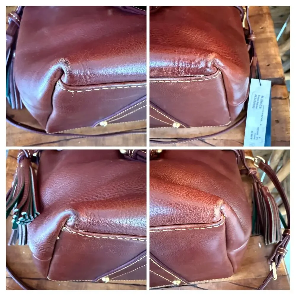 Dooney & Bourke Florentine Bristol Satchel – Chestnut Vacchetta Leather